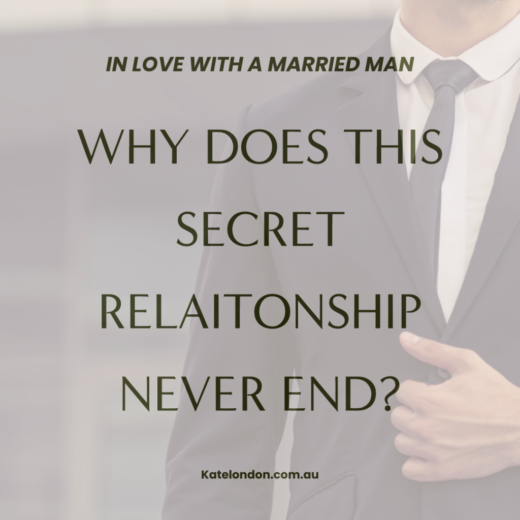 a graphic that reads "why does this secret relationship never end" paired with information to answer the question why does he keep coming back when he's married